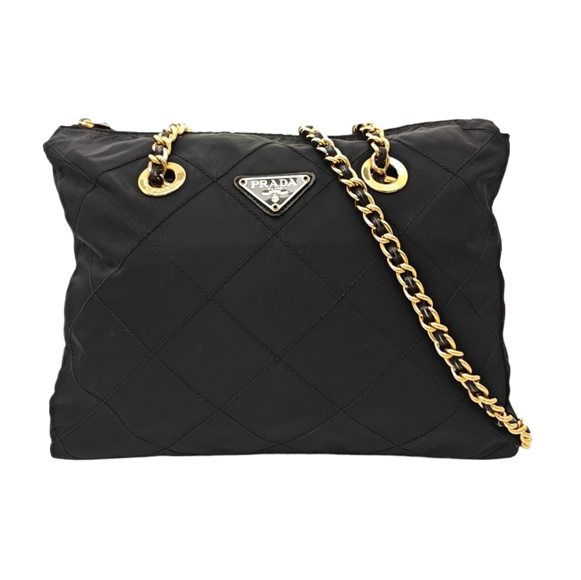 Re-Edition 1995 Chaîne Quilted Nylon Black