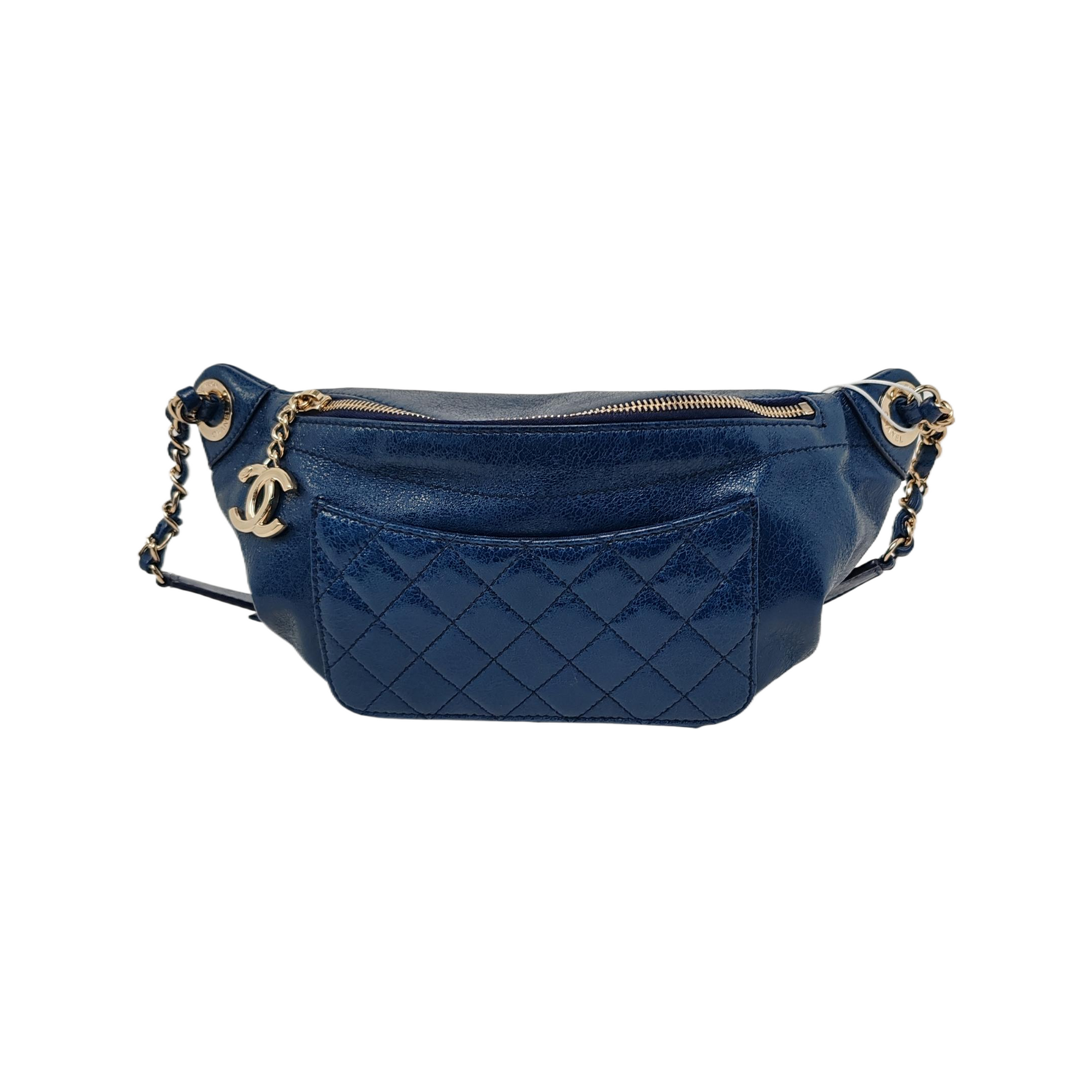 Quilted Calfskin Blue