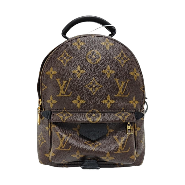 PALM SPRINGS Mini Monogram Coated Canvas Brown