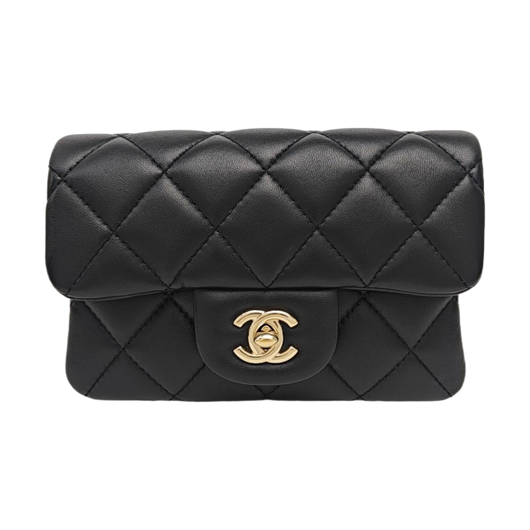 CLASSIC FLAP Mini Quilted Lambskin Black