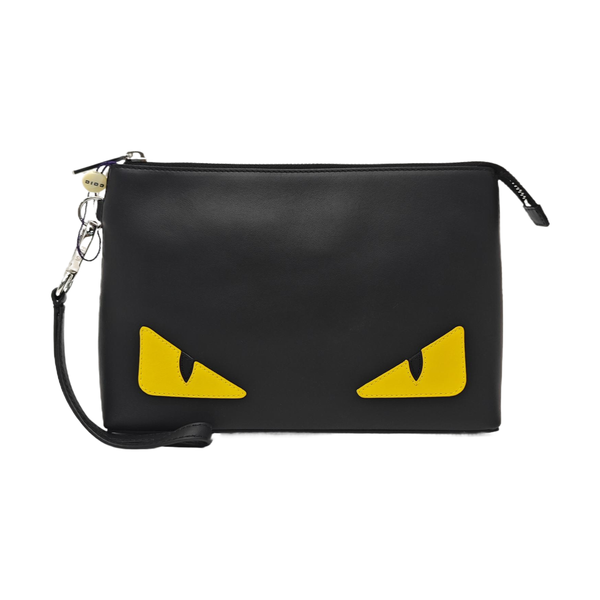 Calfskin Clutch Medium Black