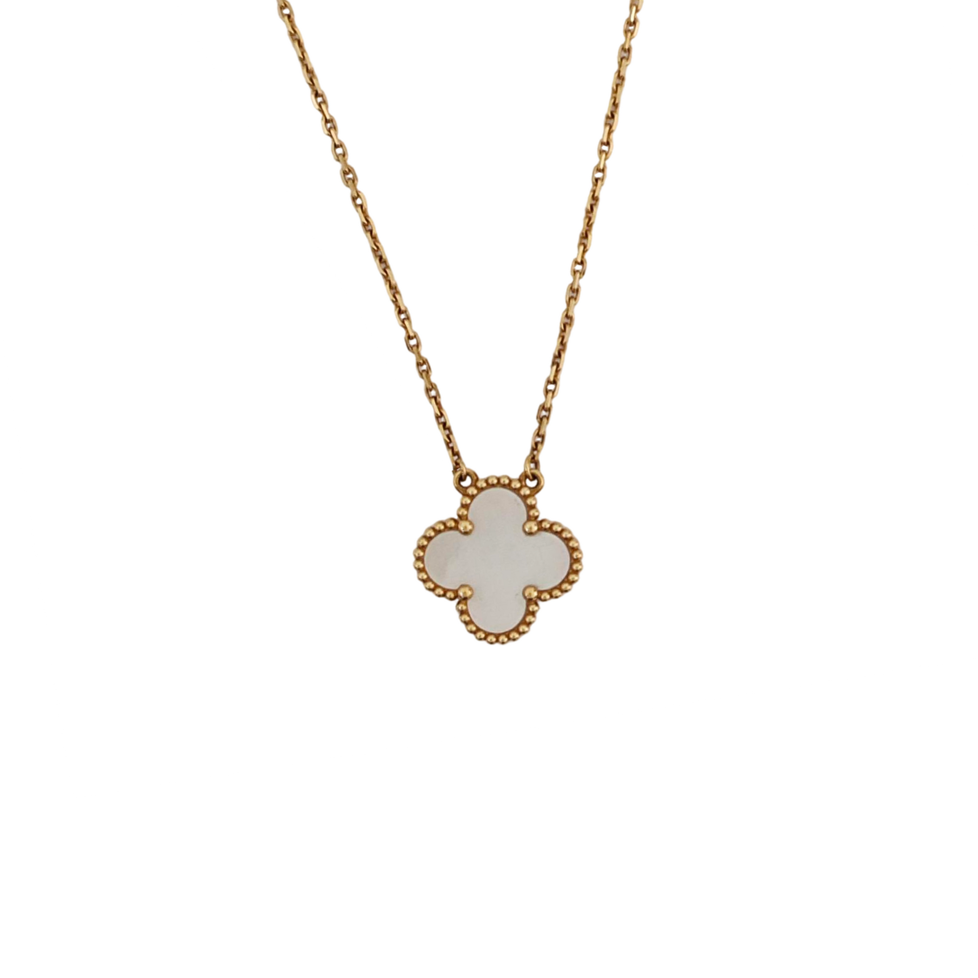 Vintage Alhambra 18k Gold Necklace
