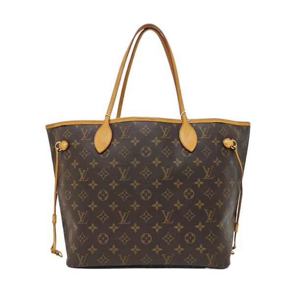 NEVERFULL MM Monogram Coated Canvas Brown
