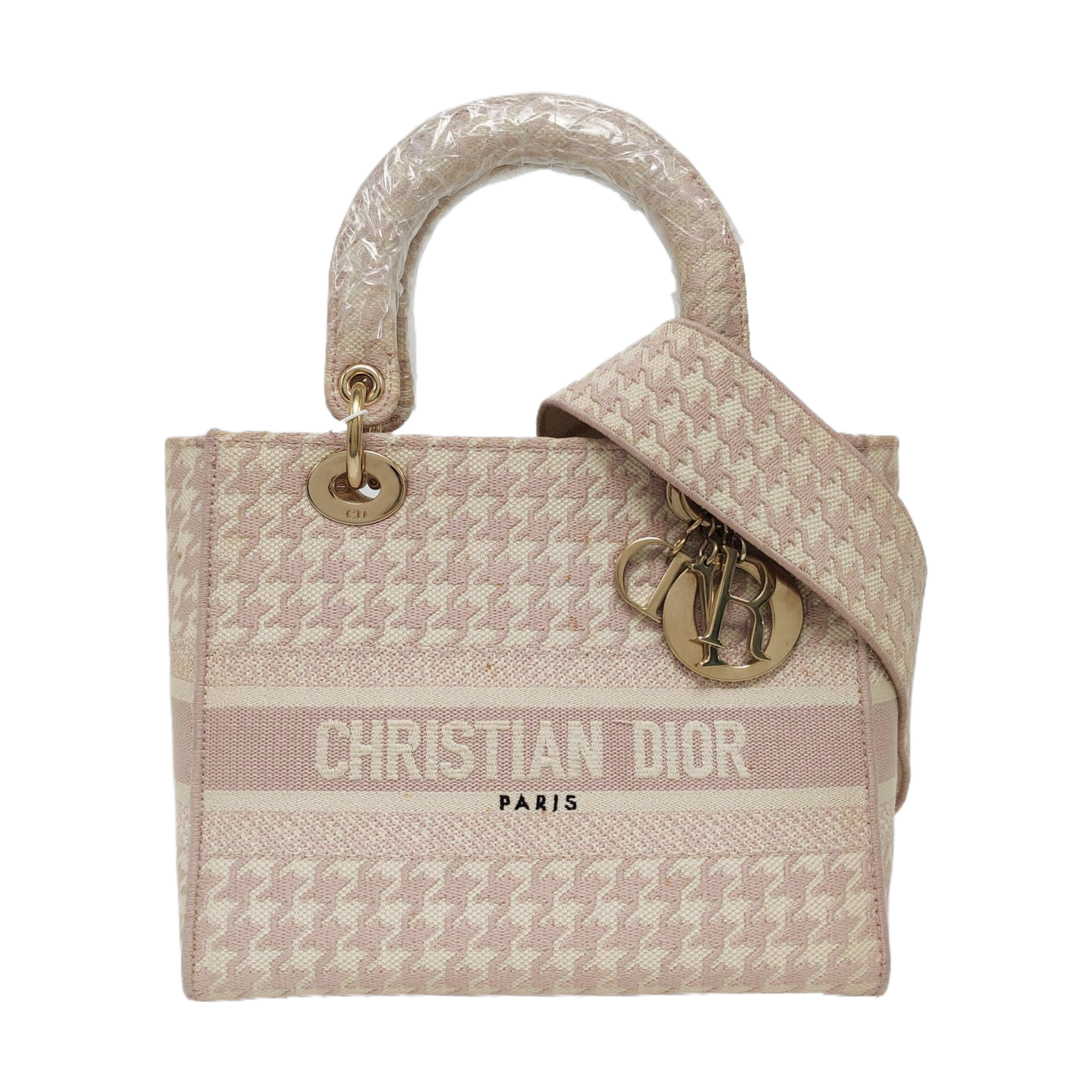 Authenticated pre-owned  Lady D-Lite Medium Fabric Multicolor - Tote Bag at Looply