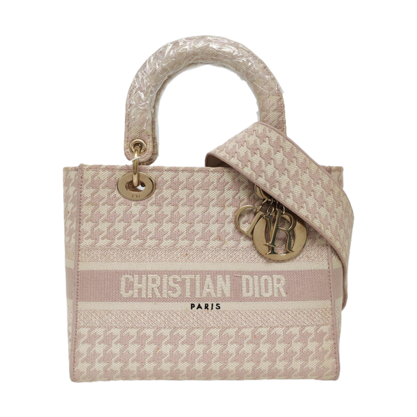 Authenticated pre-owned  Lady D-Lite Medium Fabric Multicolor - Tote Bag at Looply