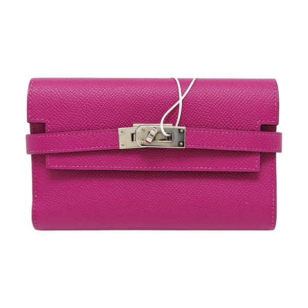Kelly Medium Epsom Purple Wallet