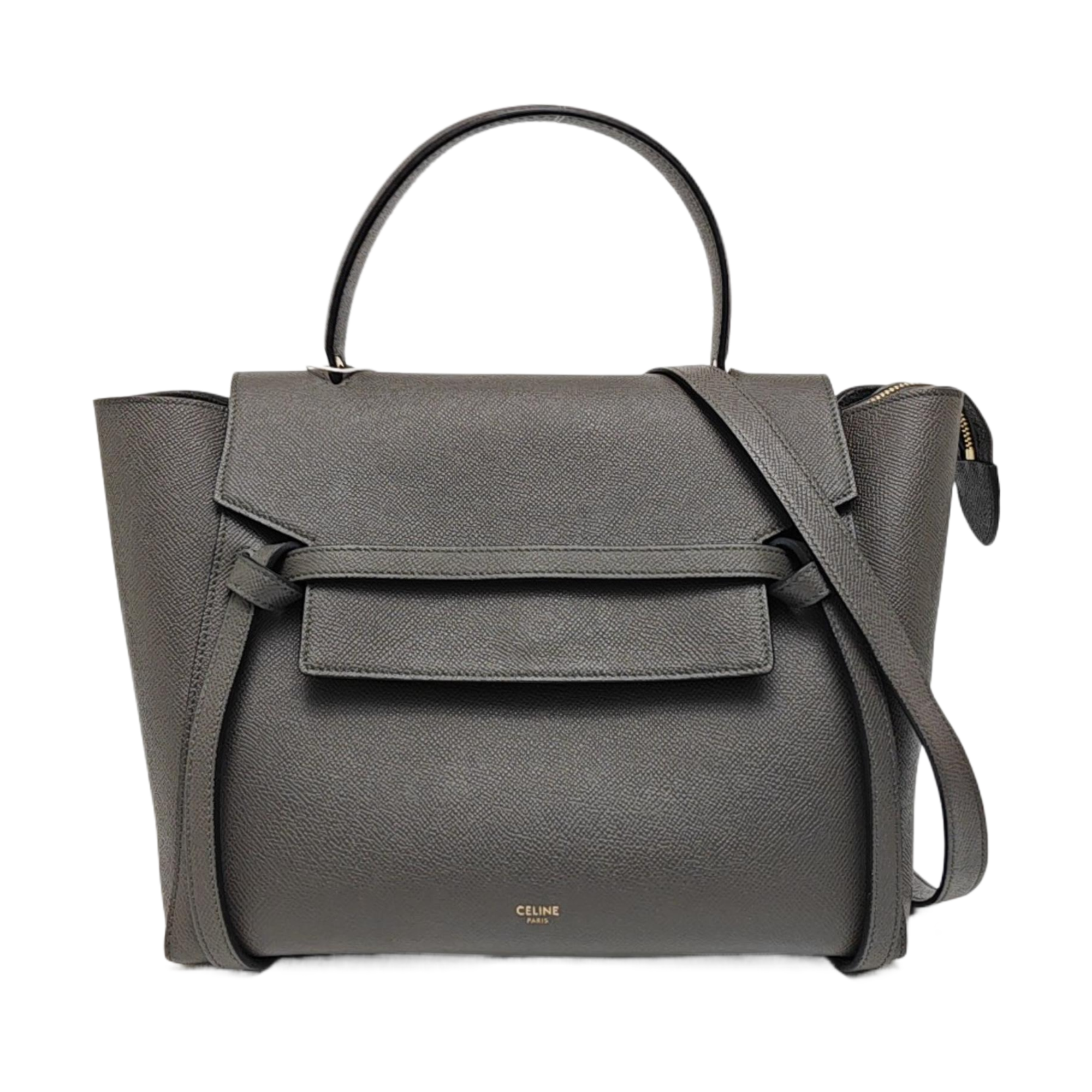 BELT Mini Calfskin Gray