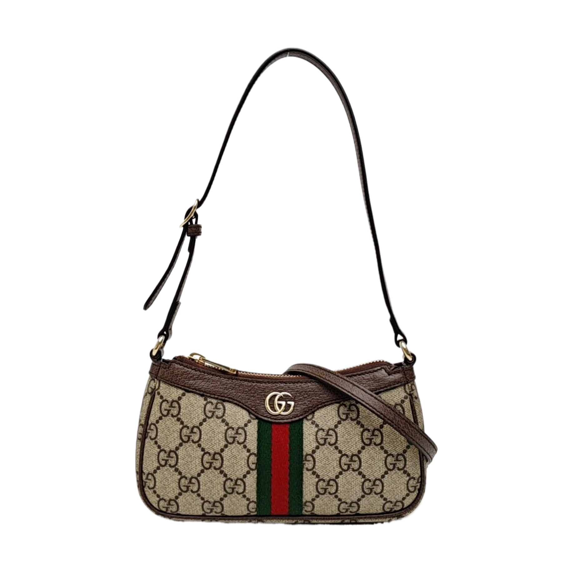 Ophidia Mini Monogram Coated Canvas Beige