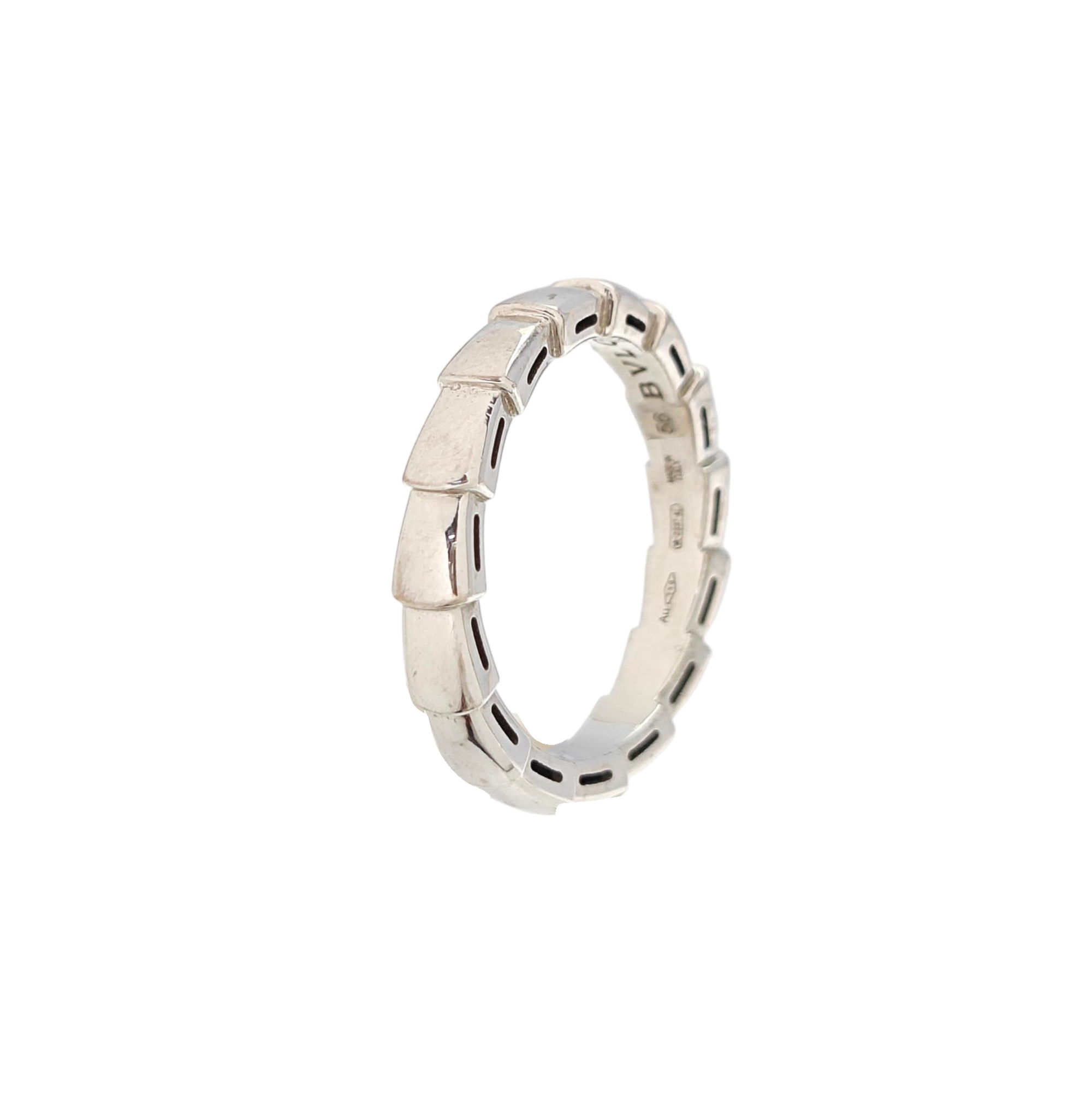 SERPENTI 18k White Gold Silver Ring EU 56
