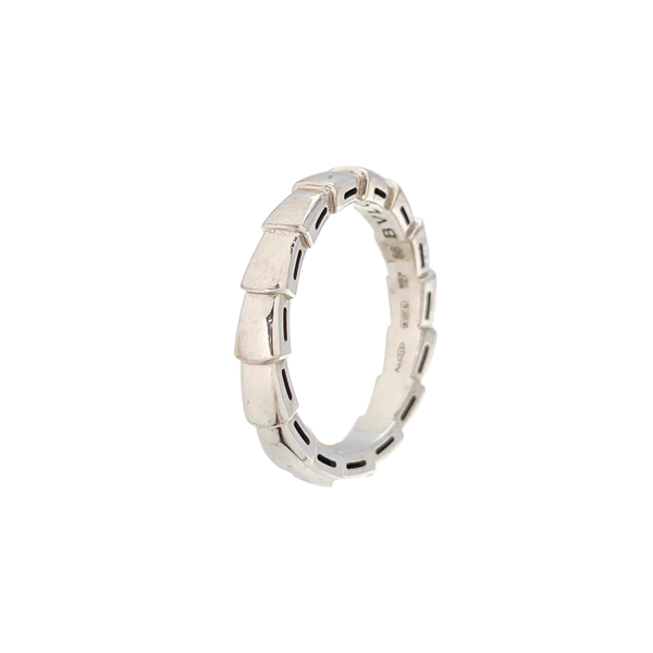 SERPENTI 18k White Gold Silver Ring EU 56