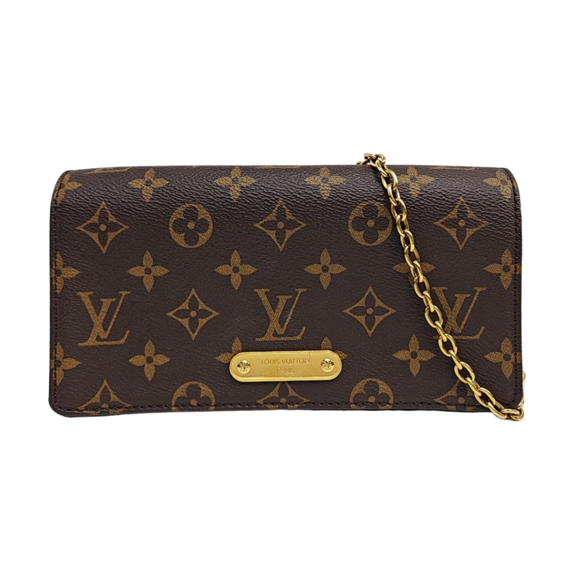 Lily Monogram Coated Canvas Brown