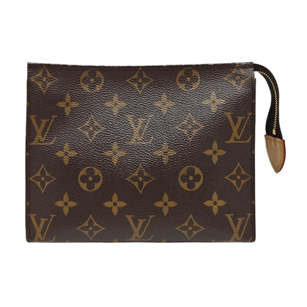 TOILET POCKET 19 Monogram Coated Canvas Brown