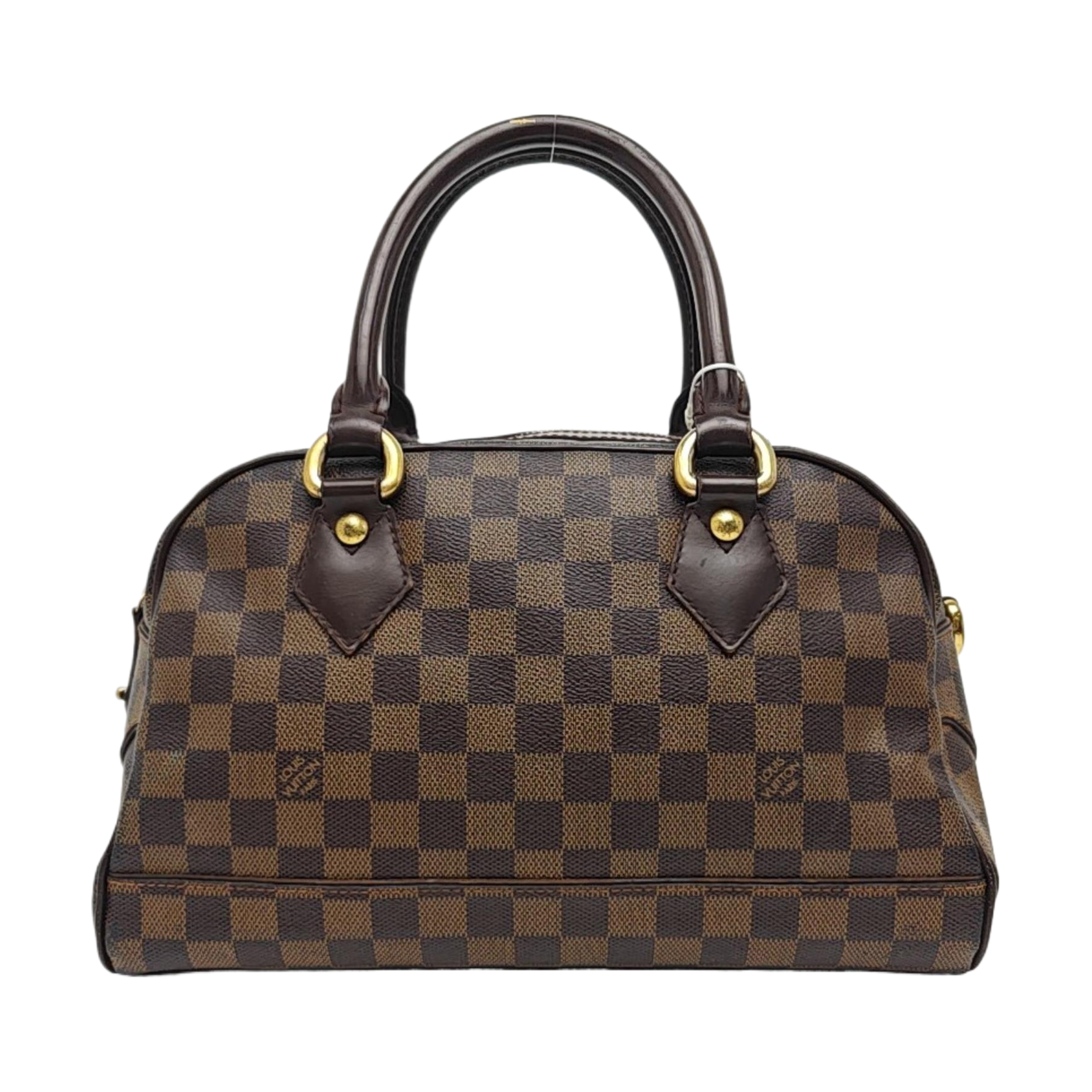 DUOMO Damier Ebene Coated Canvas Brown