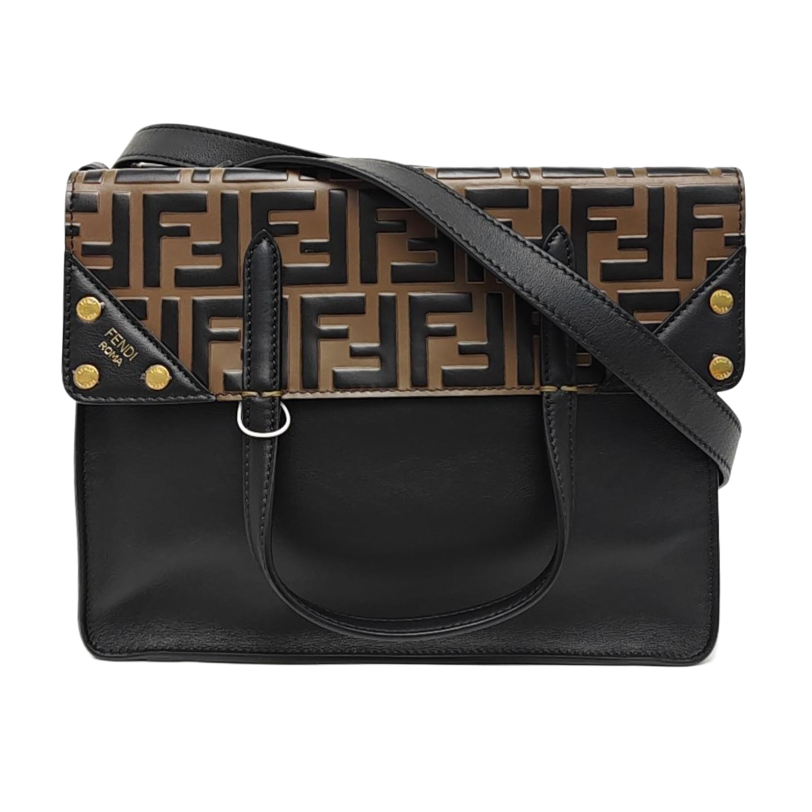 Flip Medium Calfskin Black