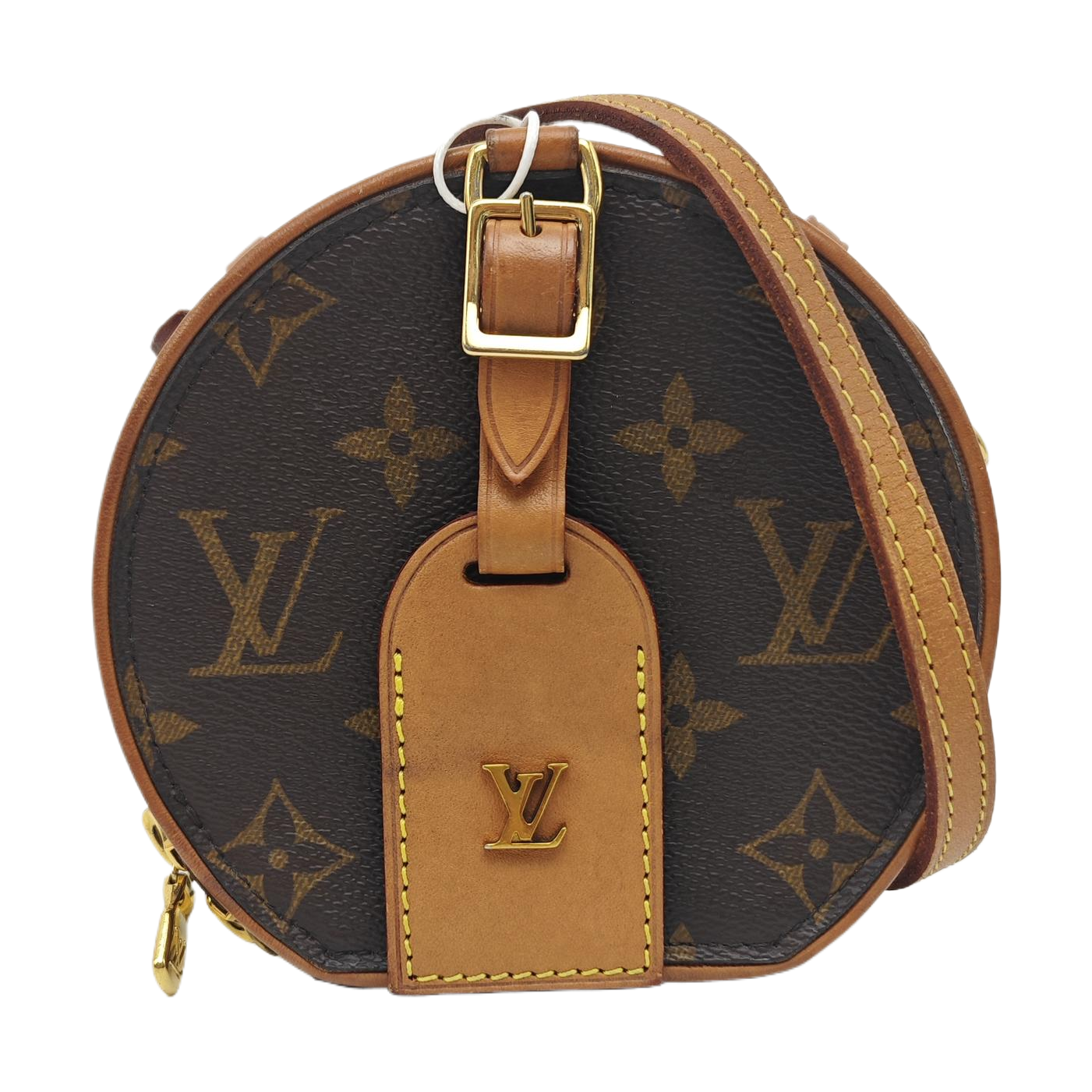BOITE CHAPEAU Mini Monogram Coated Canvas Brown