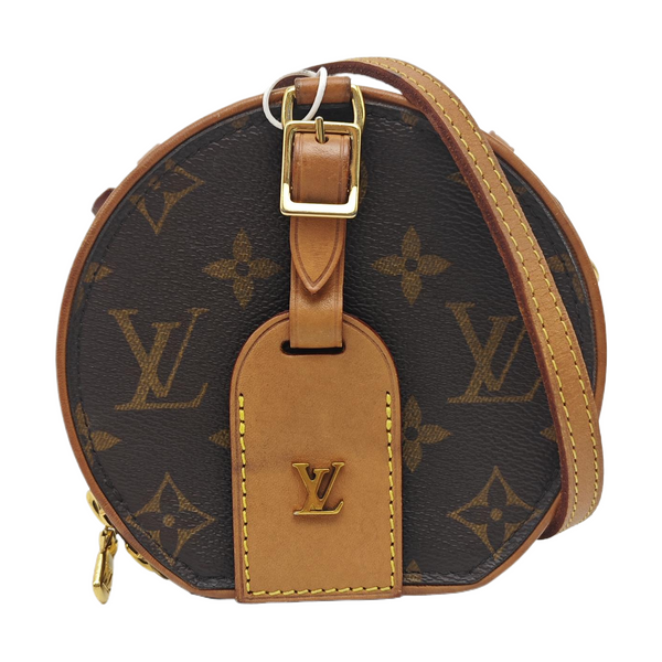 BOITE CHAPEAU Mini Monogram Coated Canvas Brown