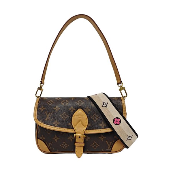 DIANE Monogram Coated Canvas Brown