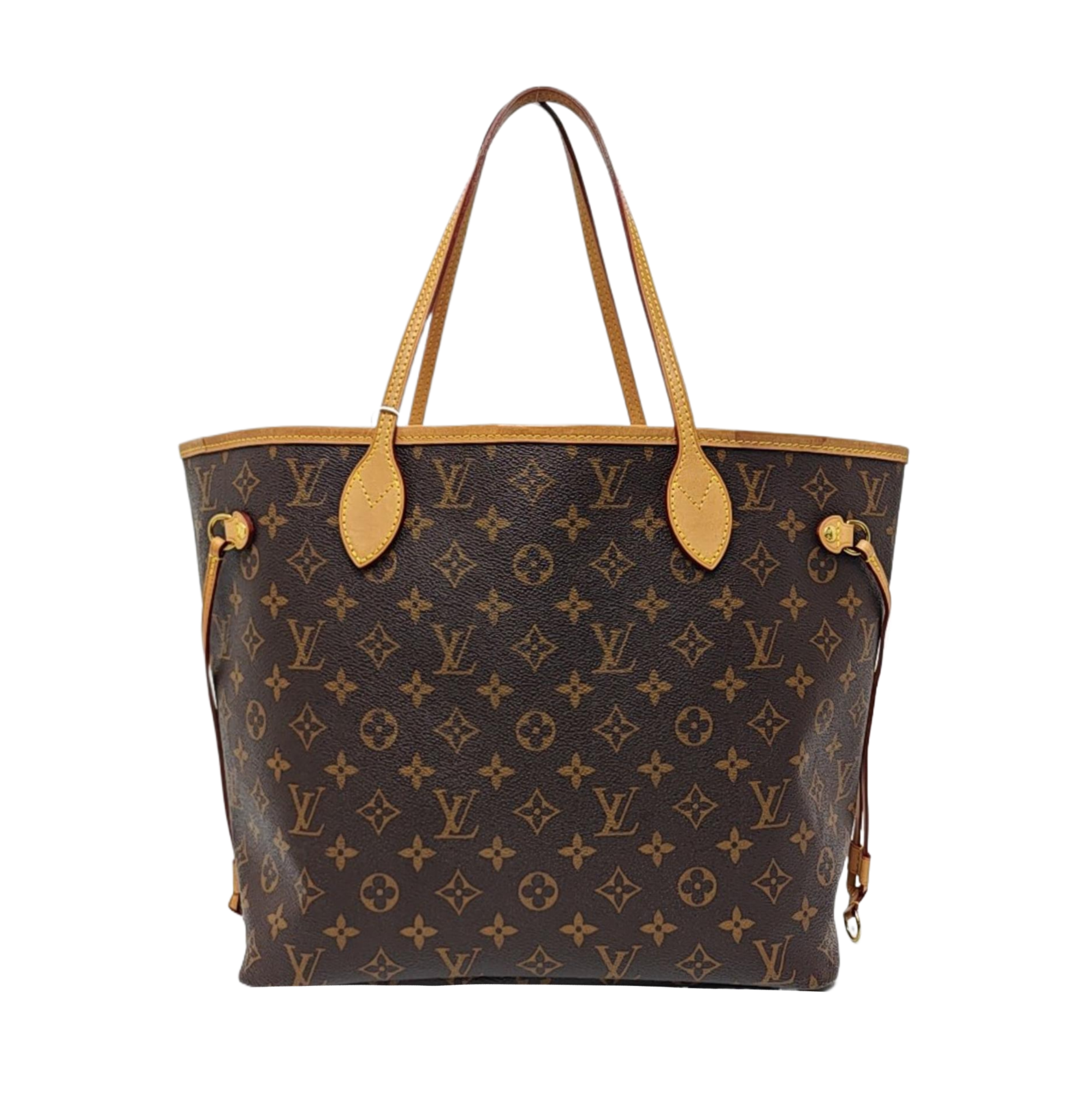 NEVERFULL MM Monogram Coated Canvas Brown