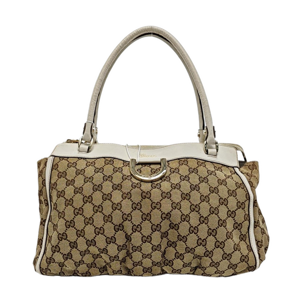 Monogram Canvas Tote Bag Brown