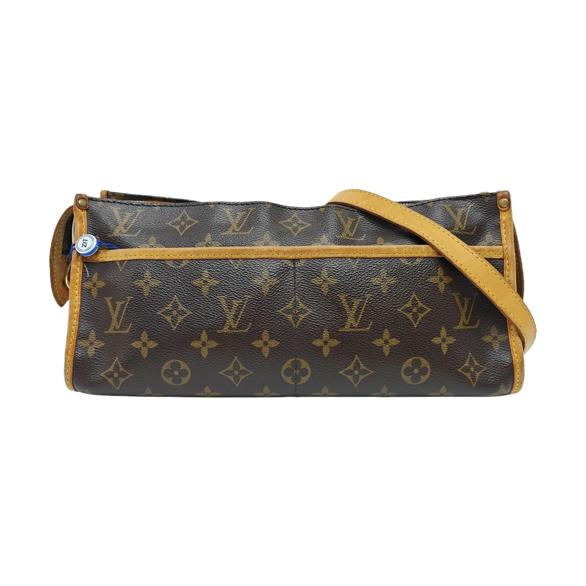 POPINCOURT Monogram Coated Canvas Brown