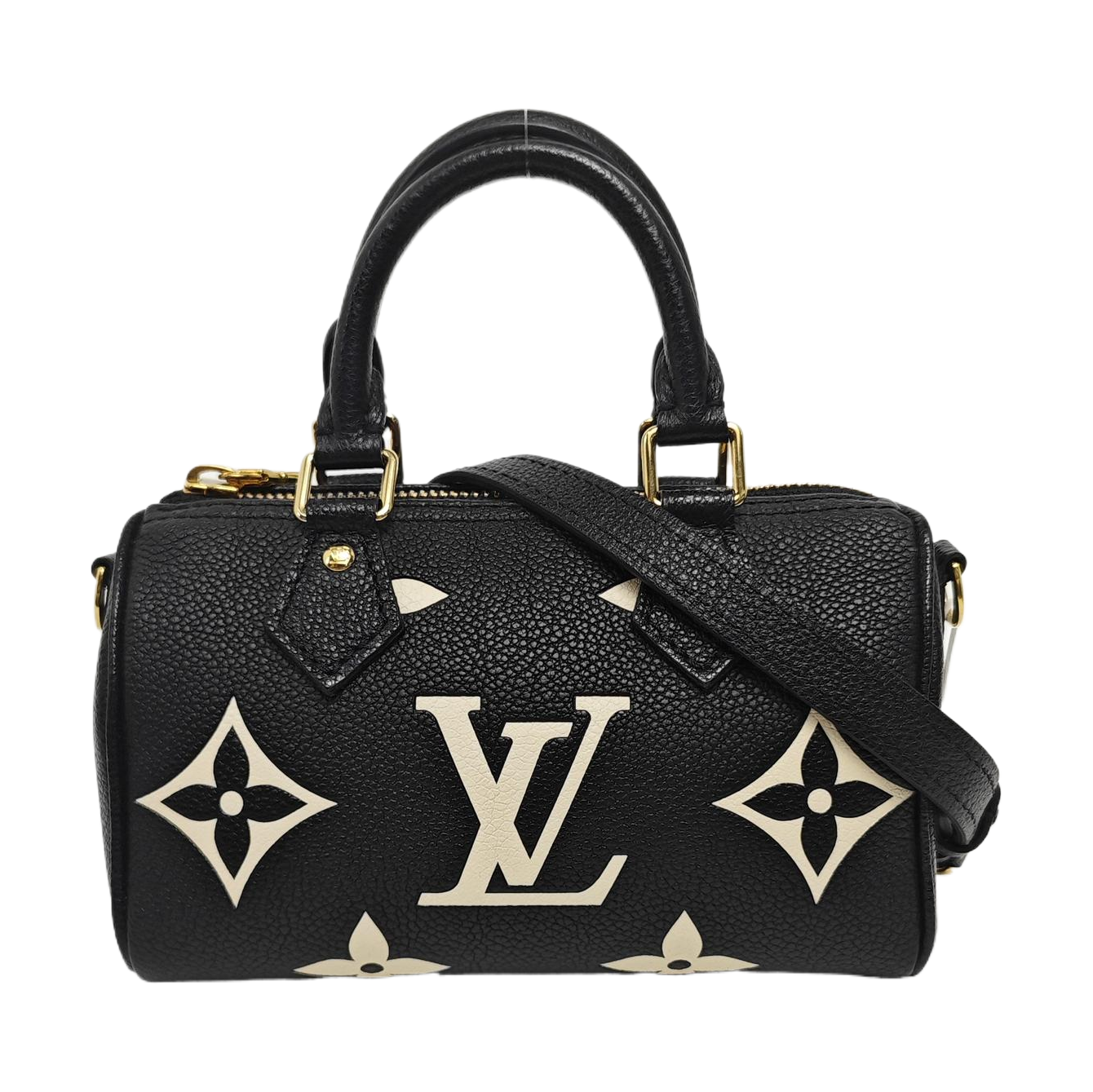 SPEEDY Nano Monogram Calfskin Black