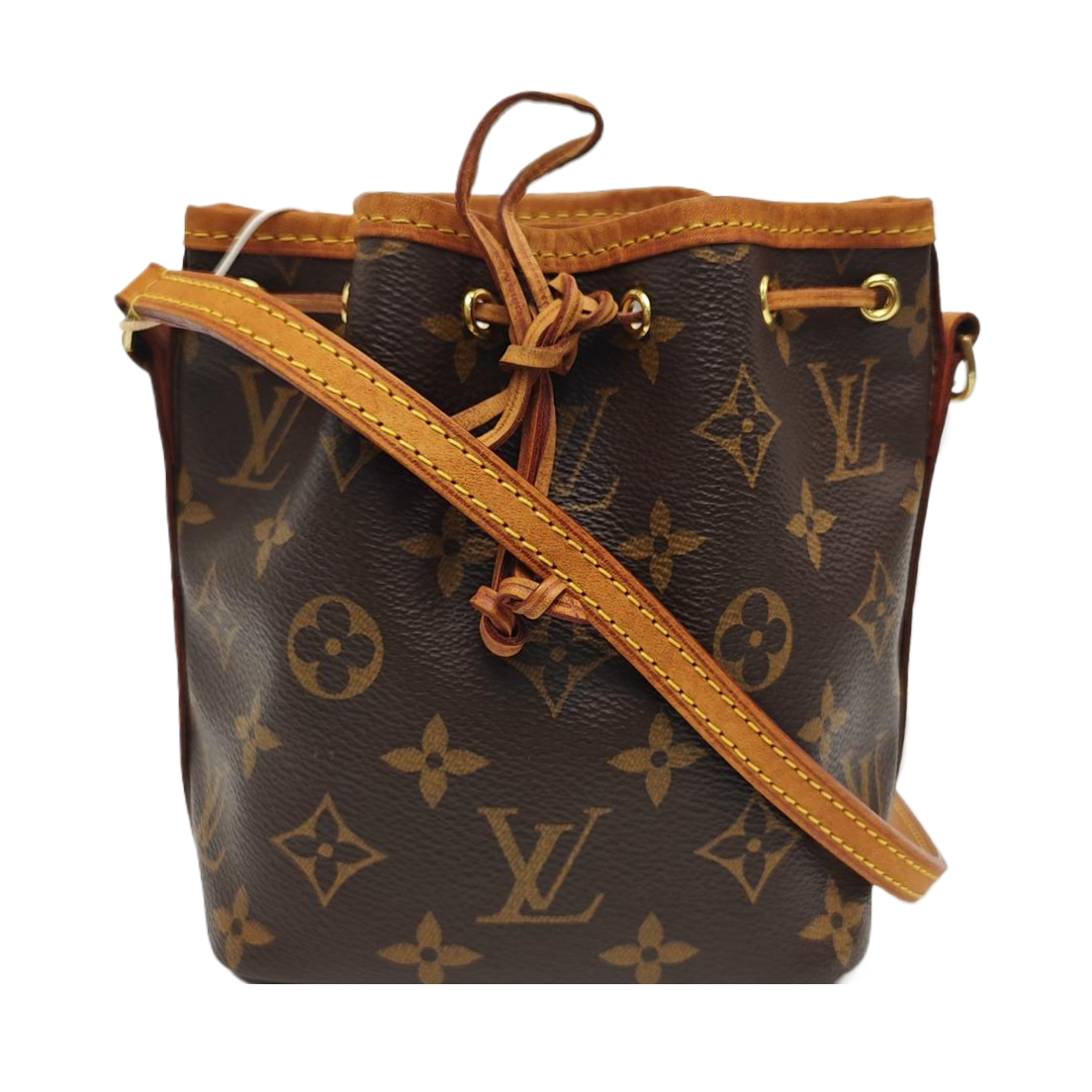 NÉONOÉ Nano Monogram Coated Canvas Brown