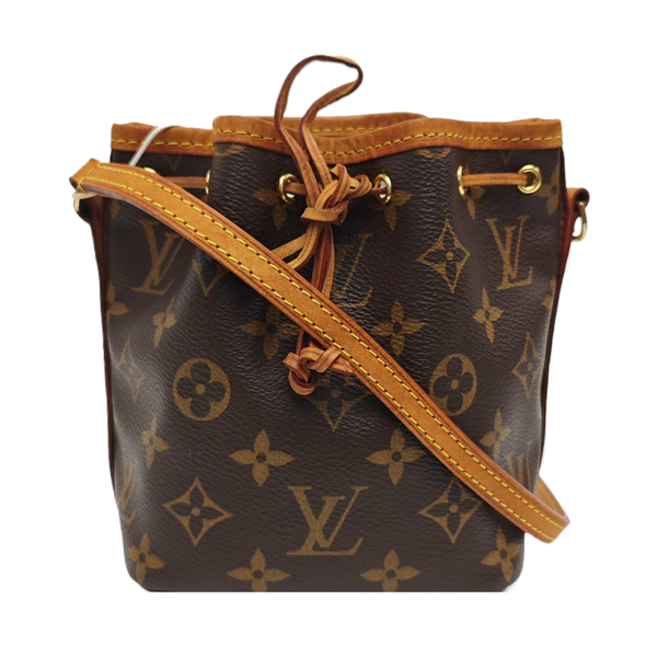 NÉONOÉ Nano Monogram Coated Canvas Brown