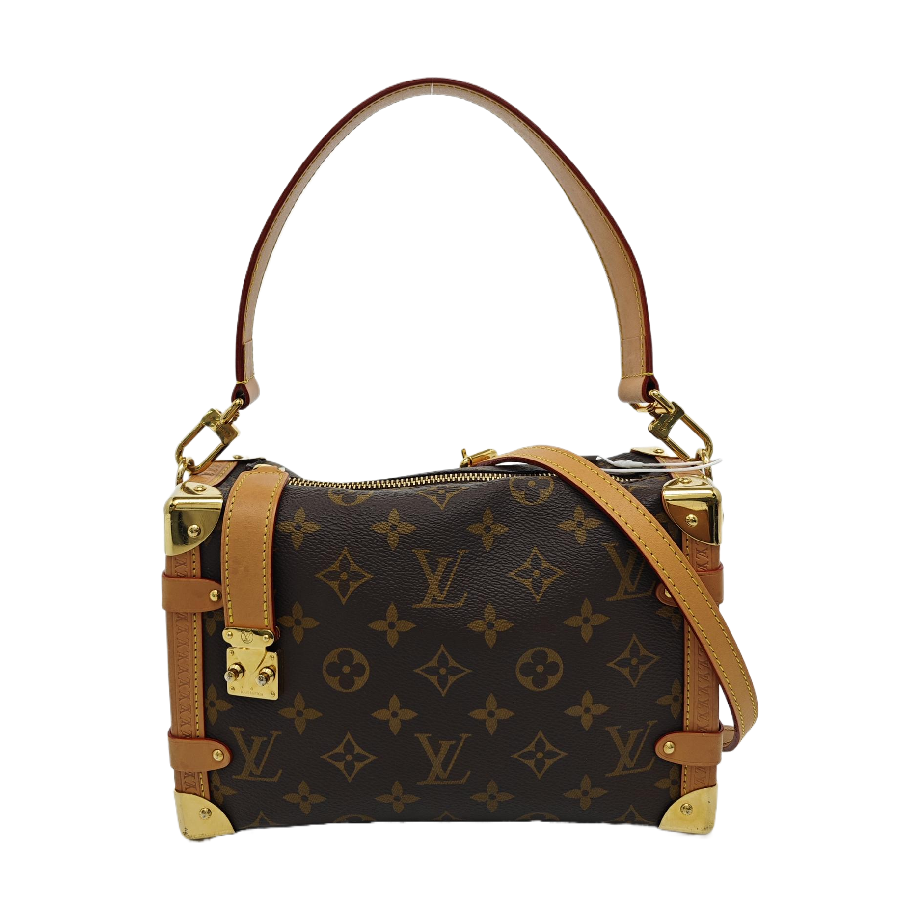 SIDE TRUNK MM Monogram Coated Canvas Brown
