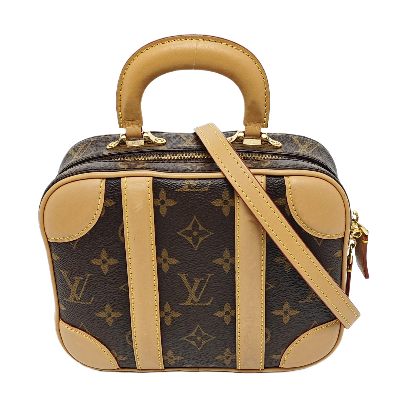 LUGGAGE Monogram Coated Canvas Brown