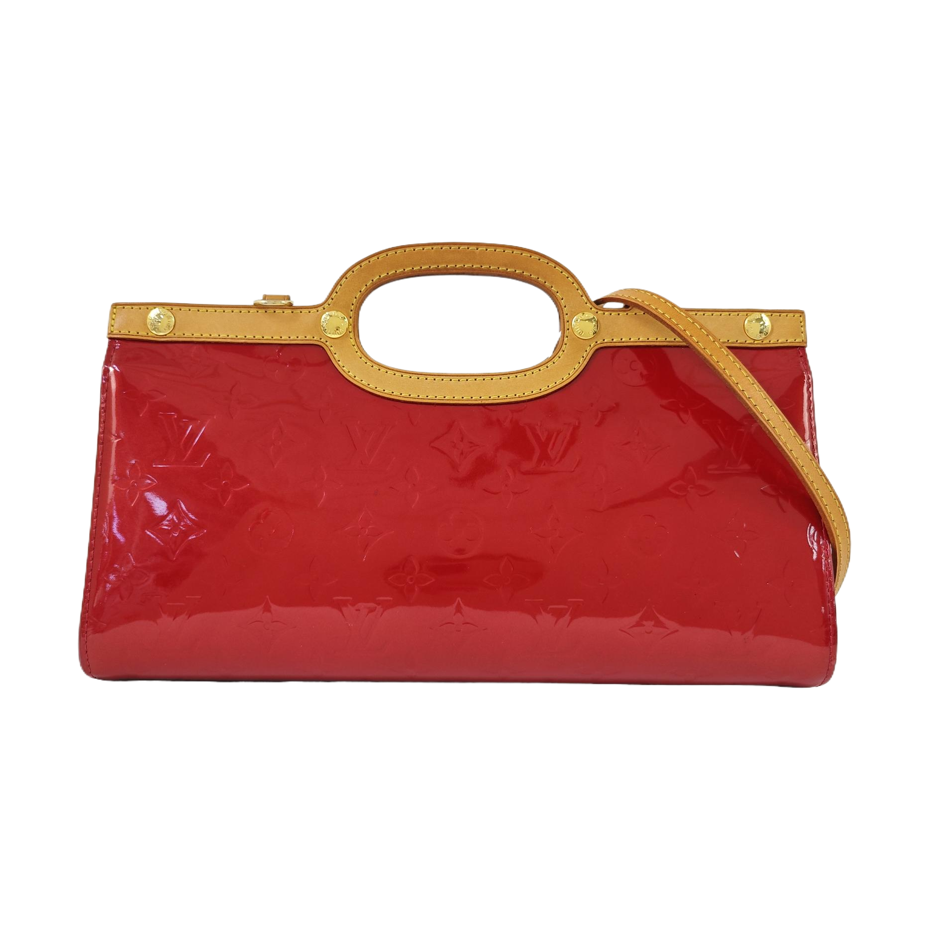 ROXBURY Monogram Patent Leather Red
