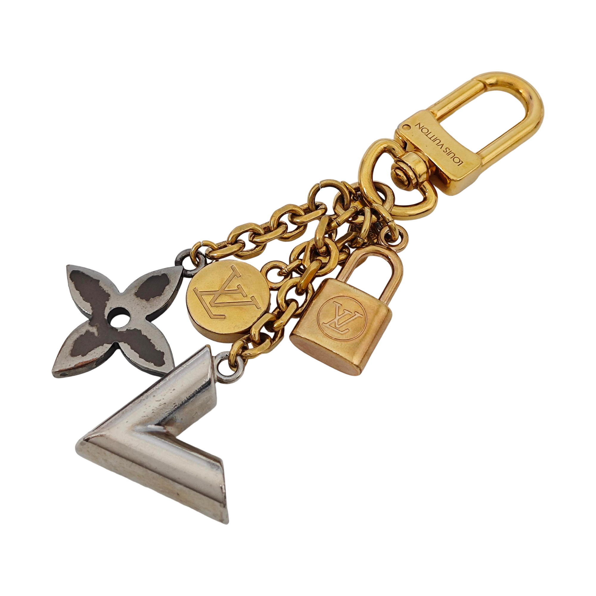 Metal Bag Charm Gold