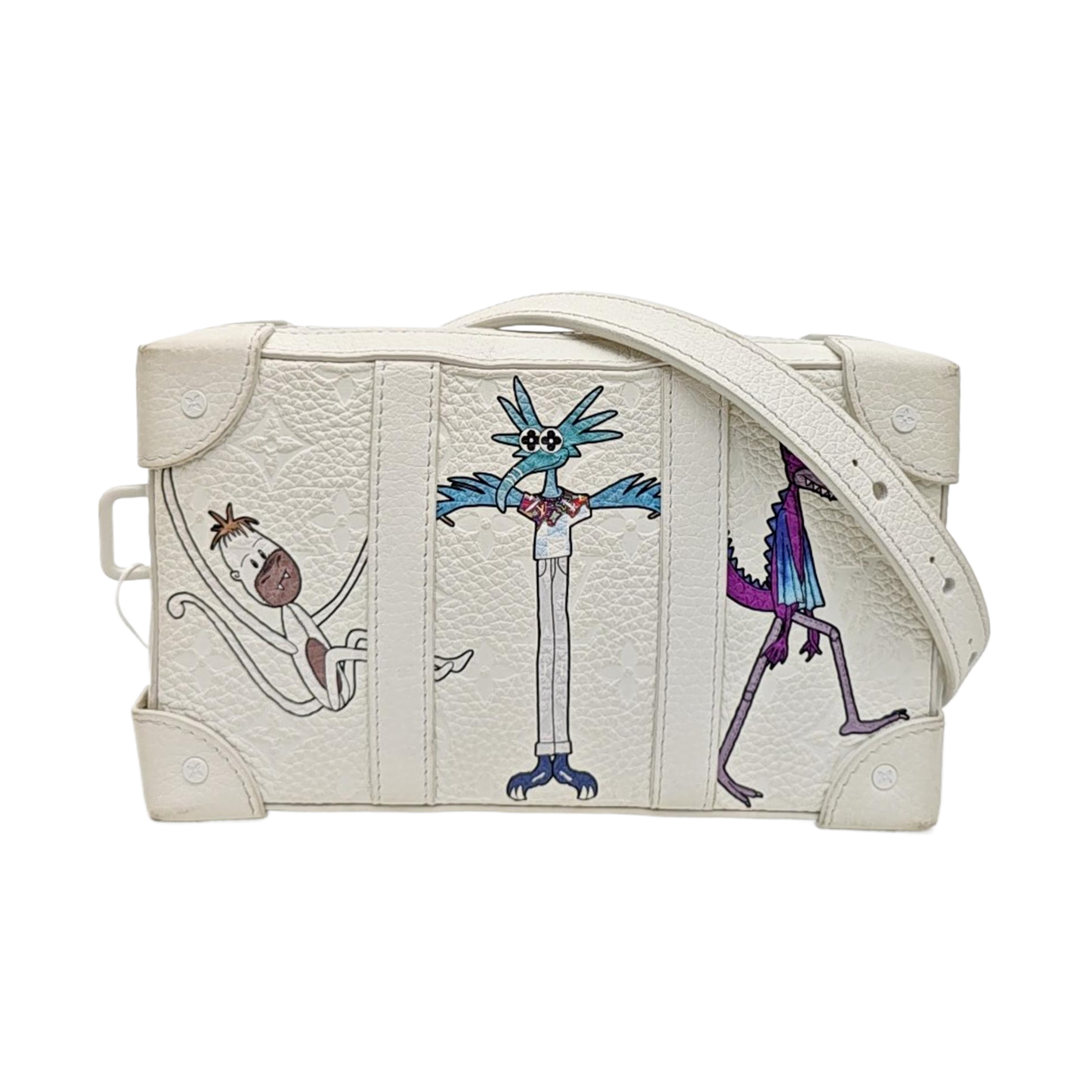WALLET TRUNK Calfskin White