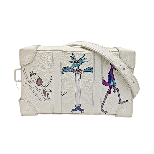 WALLET TRUNK Calfskin White