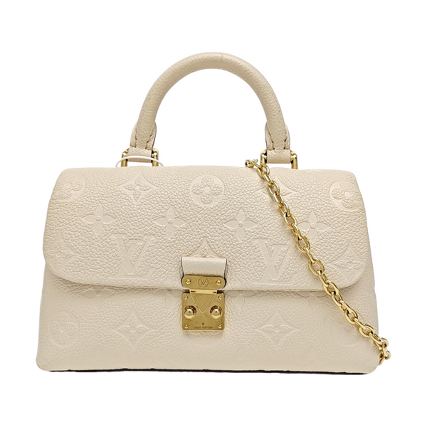 NANO MADELEINE Nano Monogram Calfskin Beige