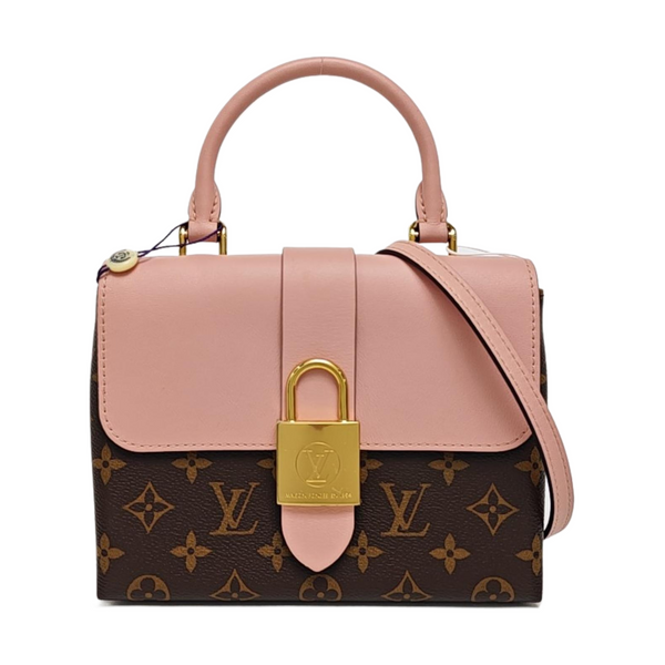 LOCKY BB Monogram Coated Canvas Pink