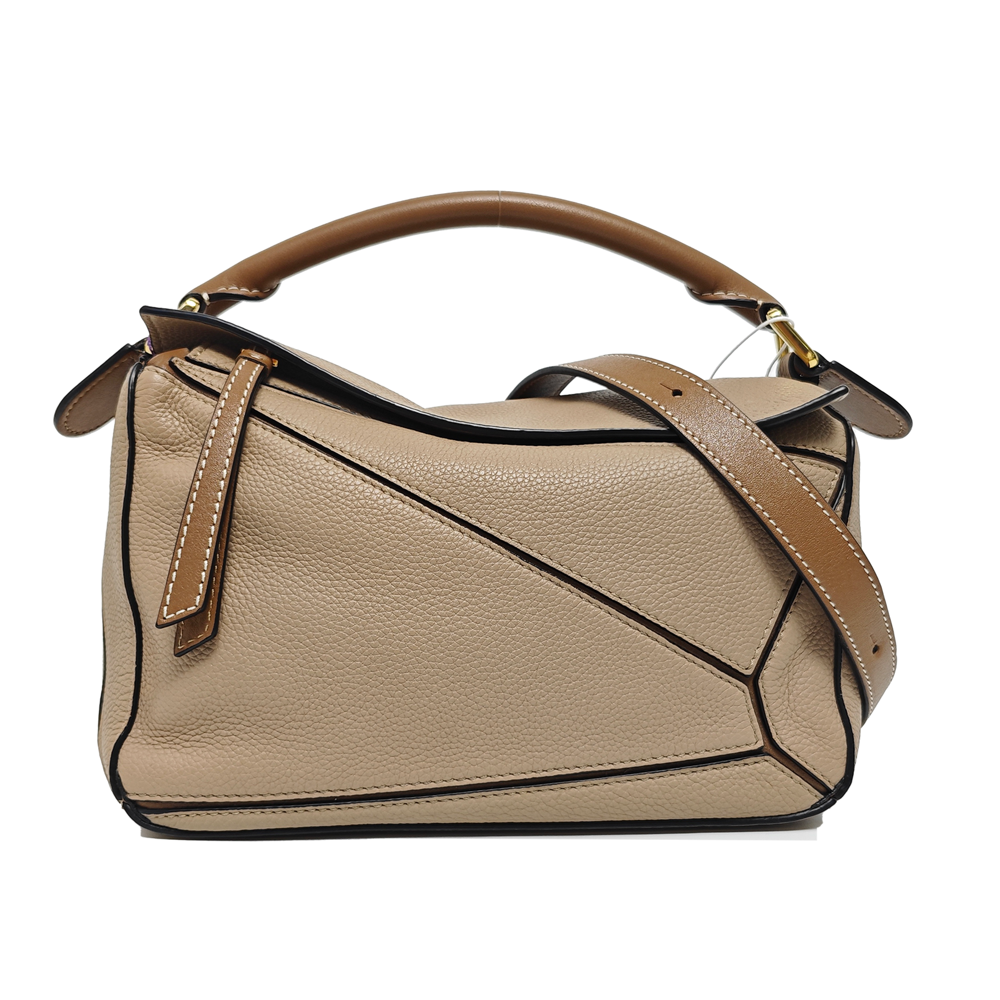 Puzzle Small Calfskin Beige