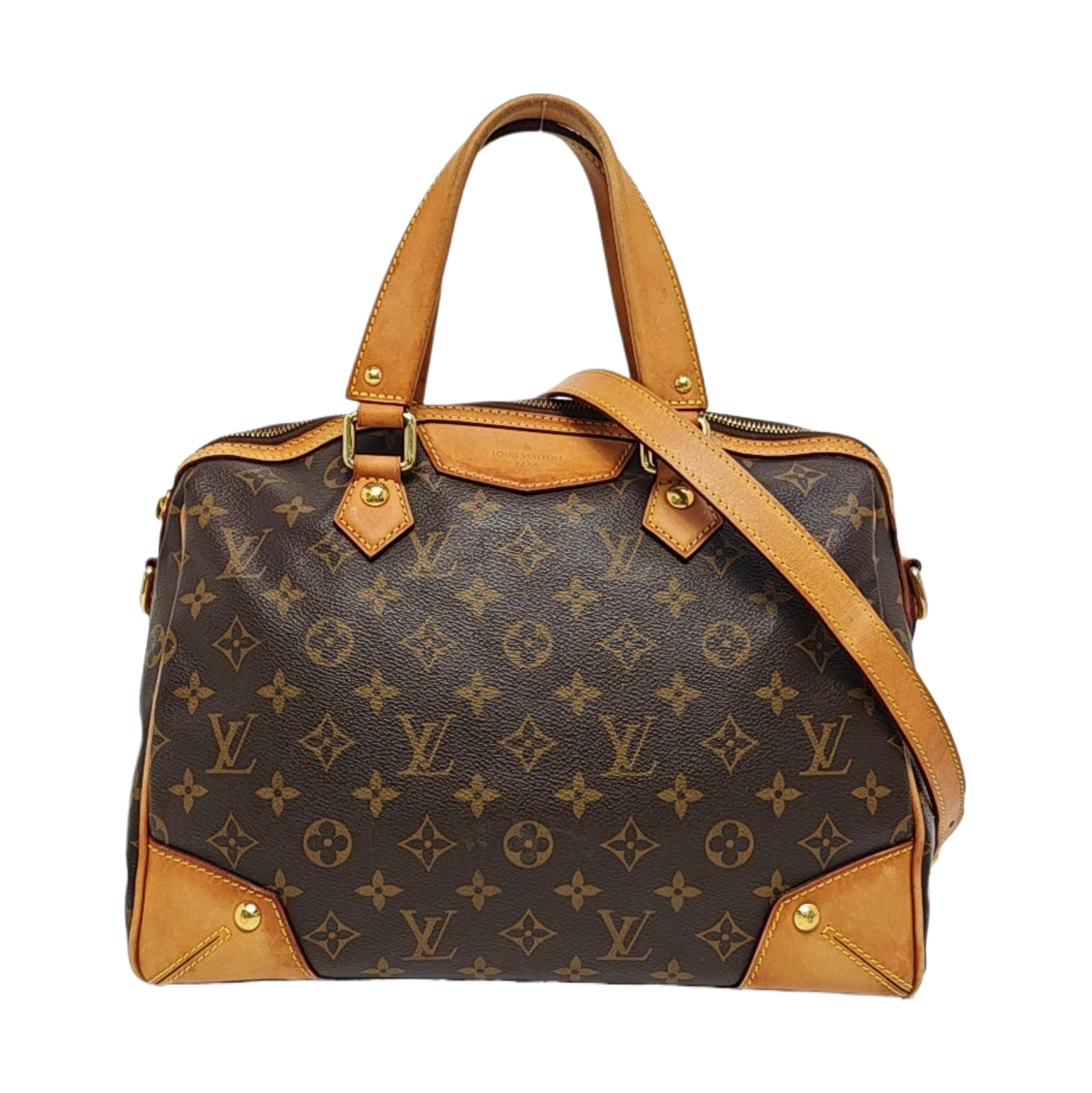 RETIRO NM Monogram Coated Canvas Brown