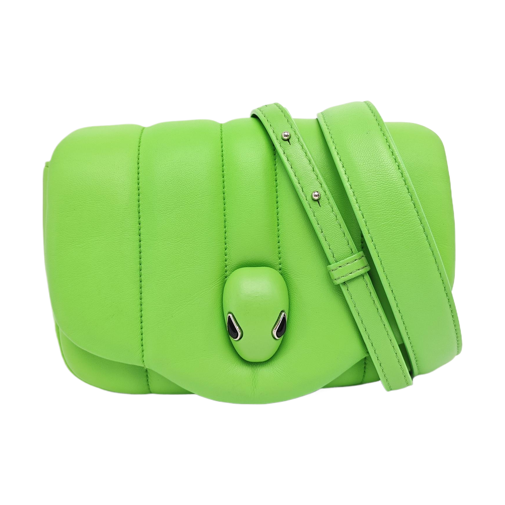 BVLGARI Small Quilted Lambskin Green