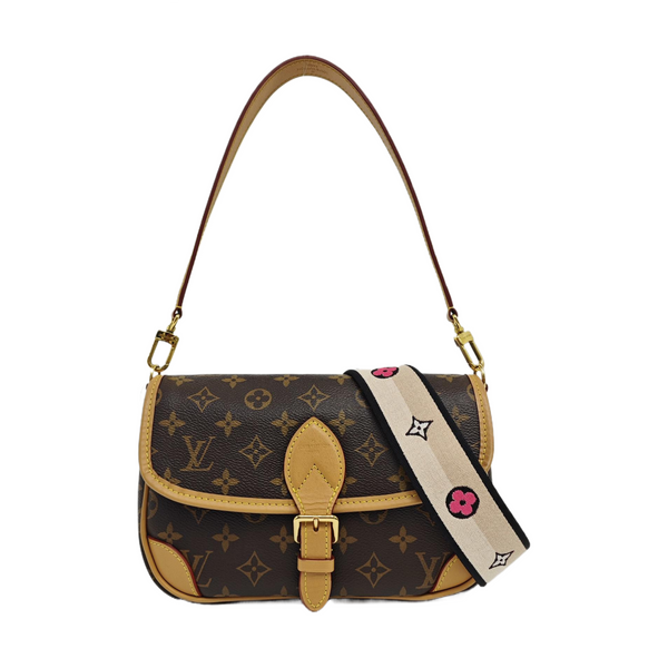 DIANE Monogram Coated Canvas Brown