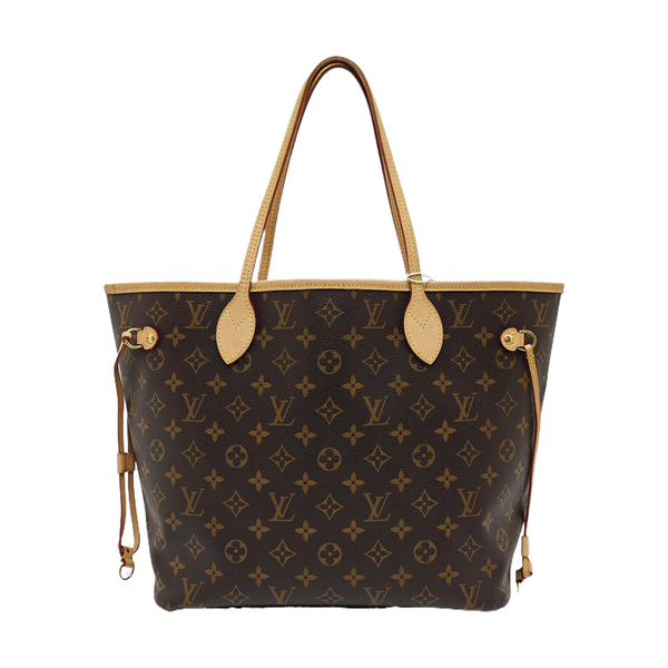 NEVERFULL MM Monogram Coated Canvas Brown