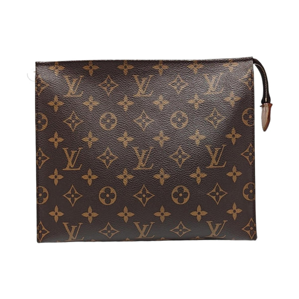 TOILET POCKET 26 Monogram Coated Canvas Brown