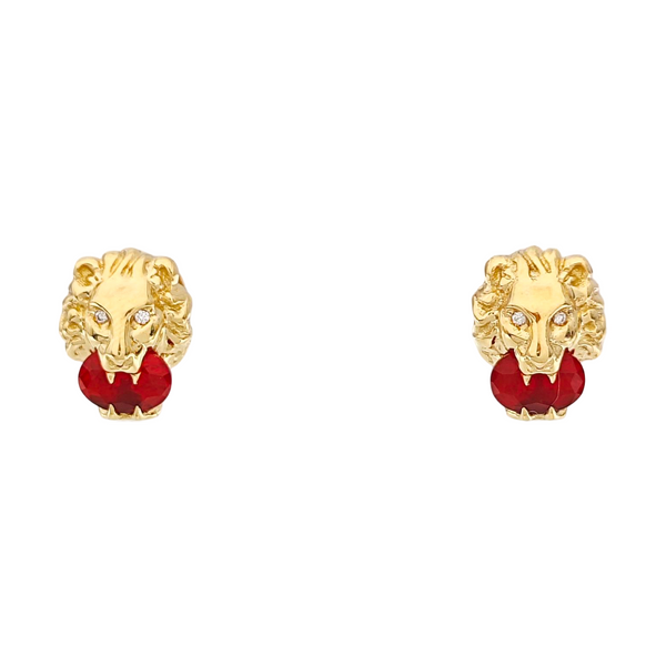 18k Gold Stud Earrings