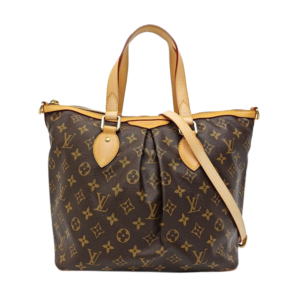 PALERMO PM Monogram Coated Canvas Brown