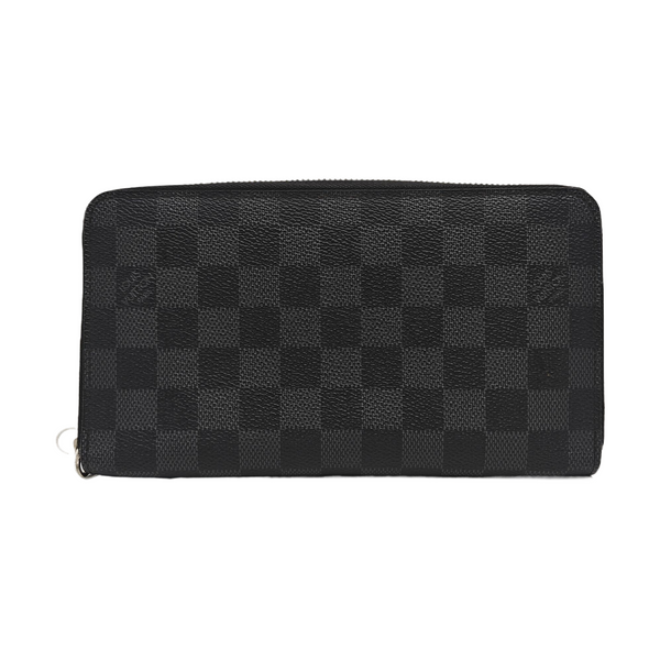 ZIPPY Damier Graphite Coated Canvas Gray Wallet