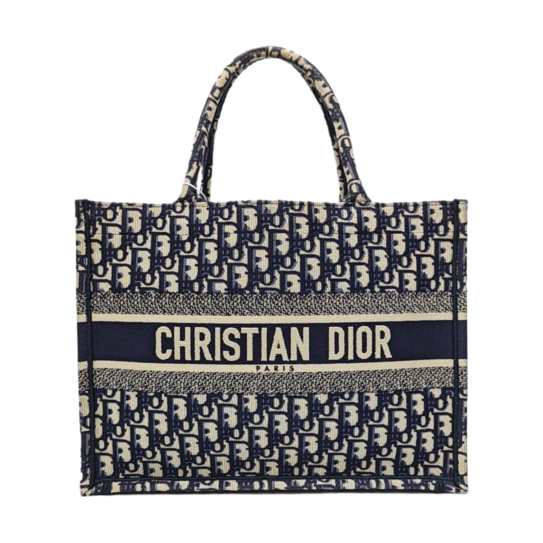 Book Tote Medium Oblique Canvas Blue