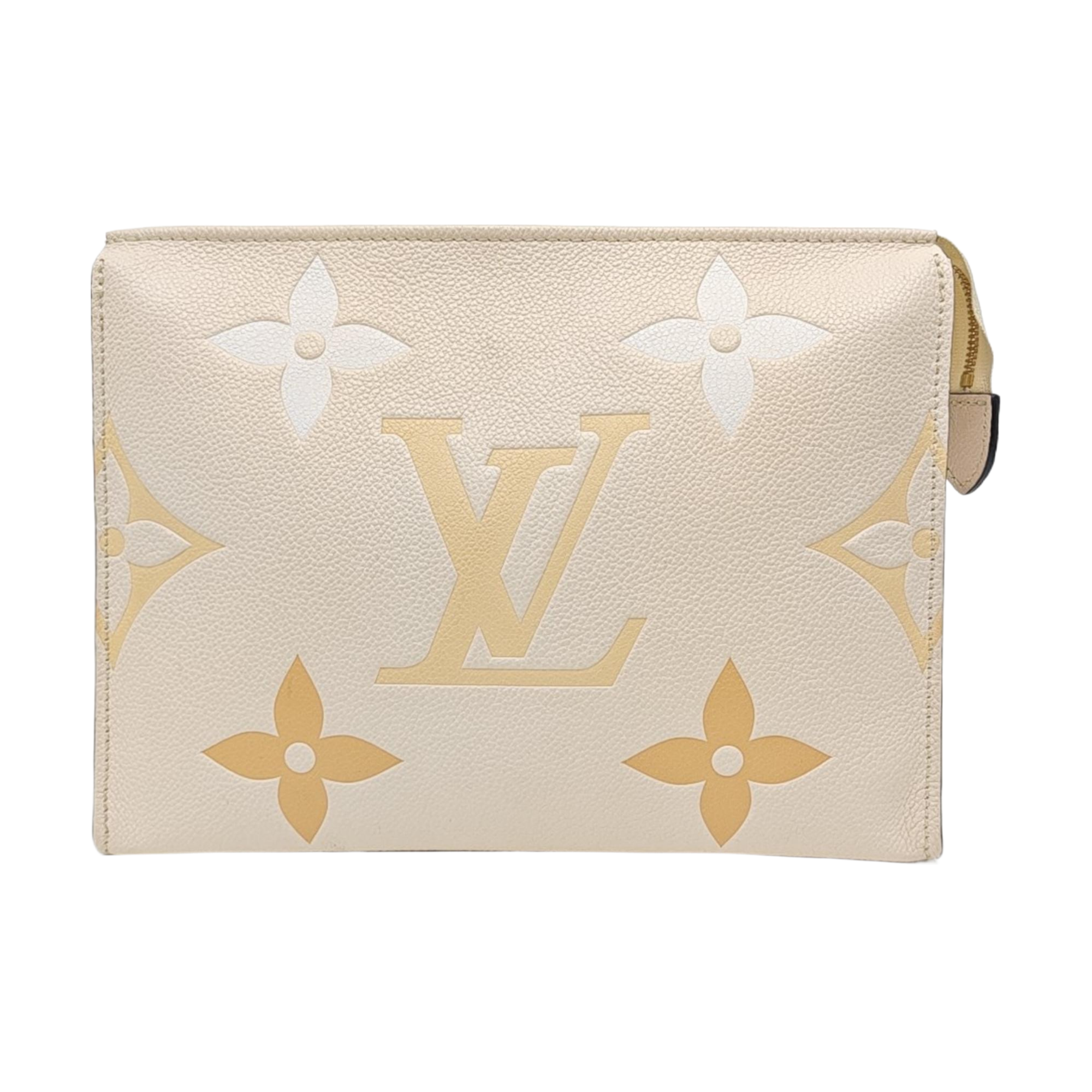 TOILET POCKET 26 Calfskin Beige