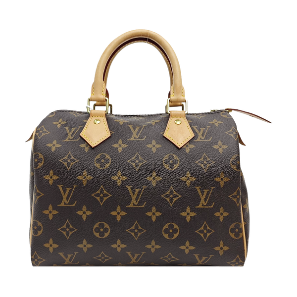 SPEEDY 25 Monogram Coated Canvas Brown