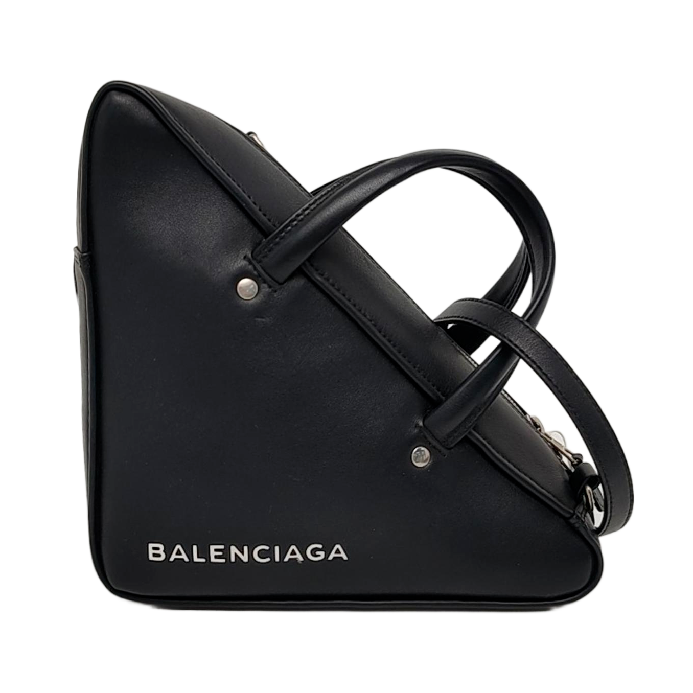 Triangle Small Calfskin Black