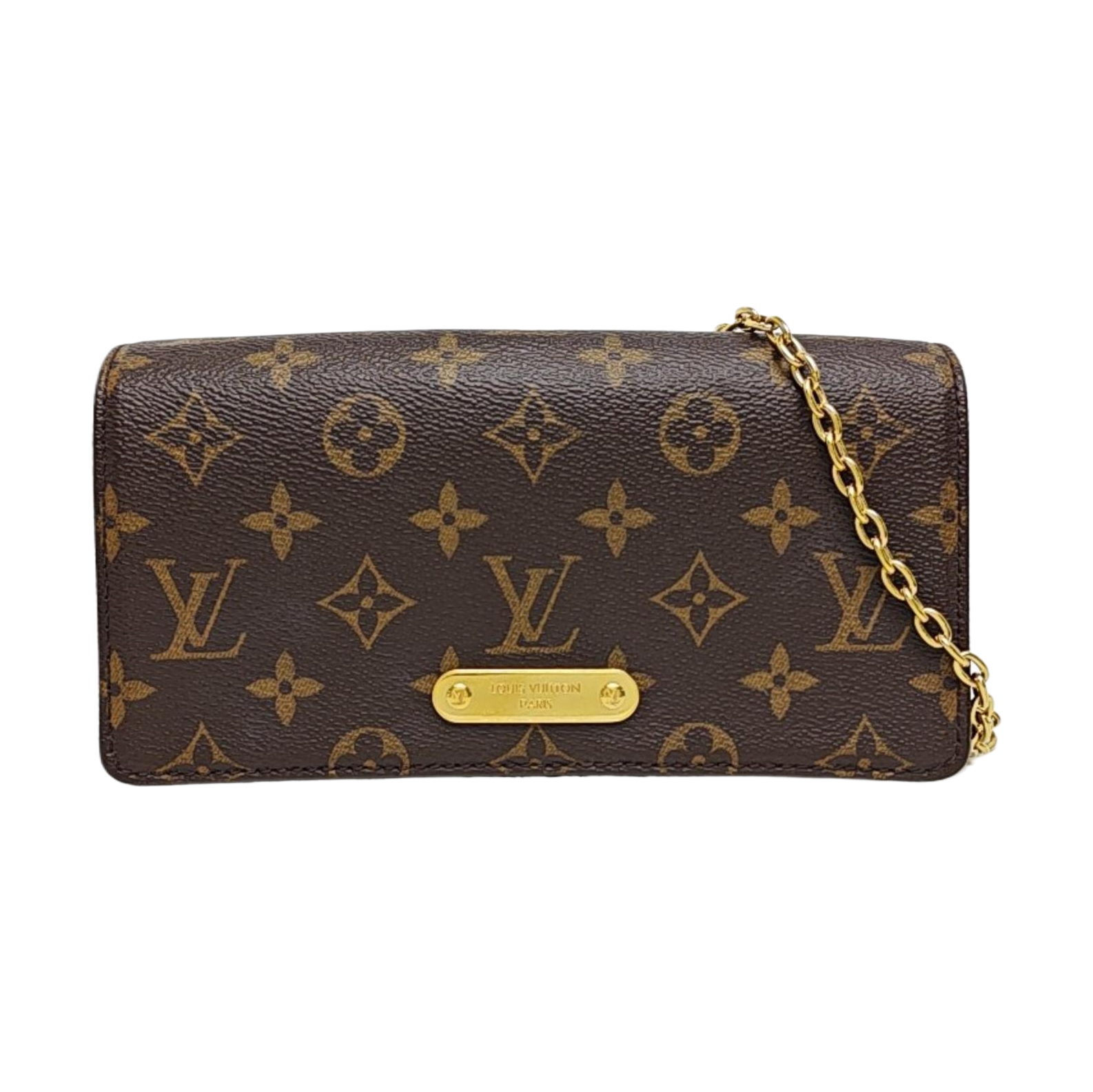 Lily Monogram Coated Canvas Brown
