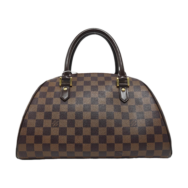 RIBERA MM Damier Ebene Coated Canvas Brown